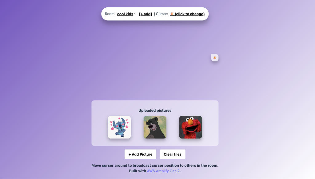 Demo app with files uploaded